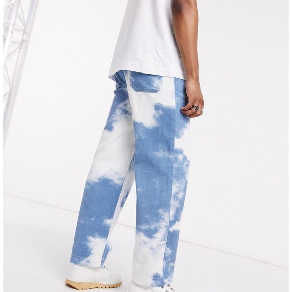 Jaded London Men’s Skate Fit Cloud Jeans - Picture 2 of 9